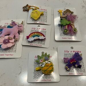Lily & Momo’s Assorted Hair Clips - Colorful Unicorn, Rainbow, Pineapple & More